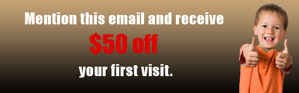 $50 off of your first visit!